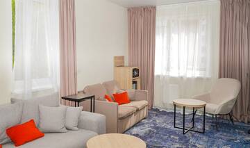 Фото номера Апартаменты Комфорт с кухней 2-комнатные (Apartment Comfort two-room) Гостиница Бархатные Сезоны Екатерининский Квартал г. Адлер 6