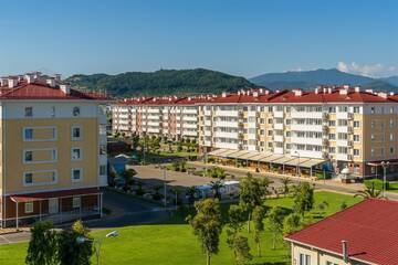 Фото номера Апартаменты с кухней 1-комнатные (Apartment) Гостиница Бархатные Сезоны Екатерининский Квартал г. Адлер 9